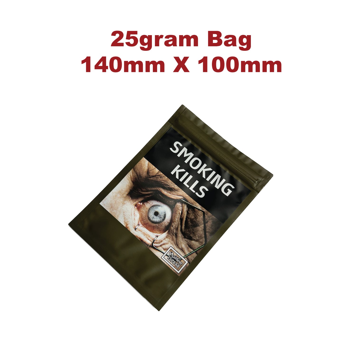 Bag 25g 140x100mm available from Brown Bear Brisbane