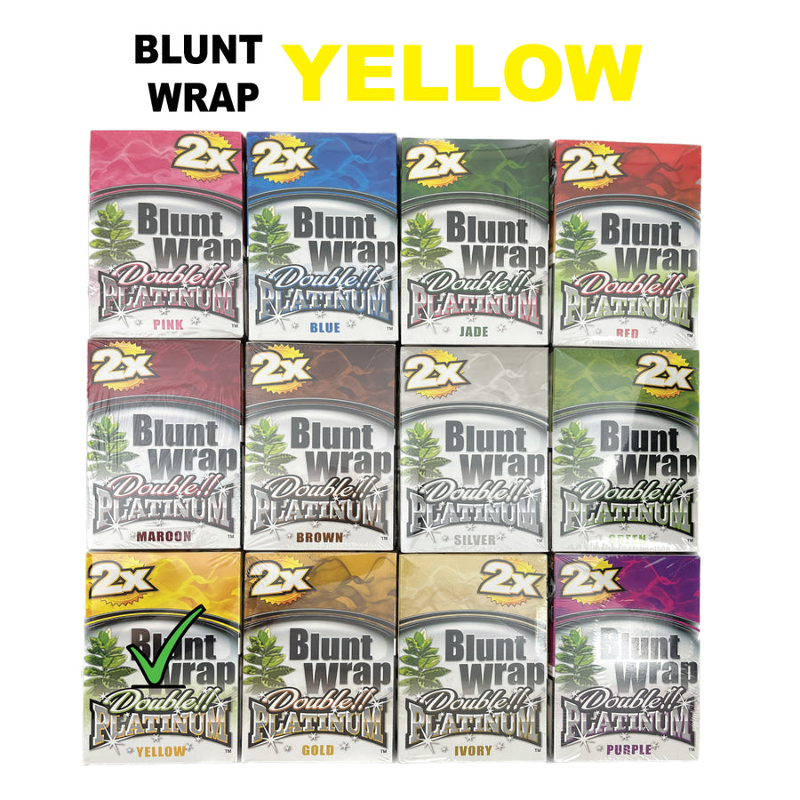 Paper Blunt Wrap D Platinum Yellow available from Brown Bear Brisbane