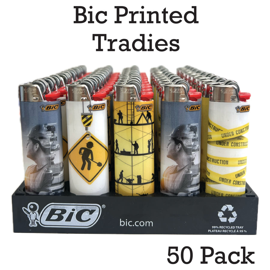 Lighter – BIC Printed Tradies available from Brown Bear Brisbane