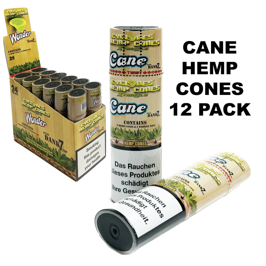 Paper Cyclone Hemp Cane [24 Cone] available from Brown Bear Brisbane
