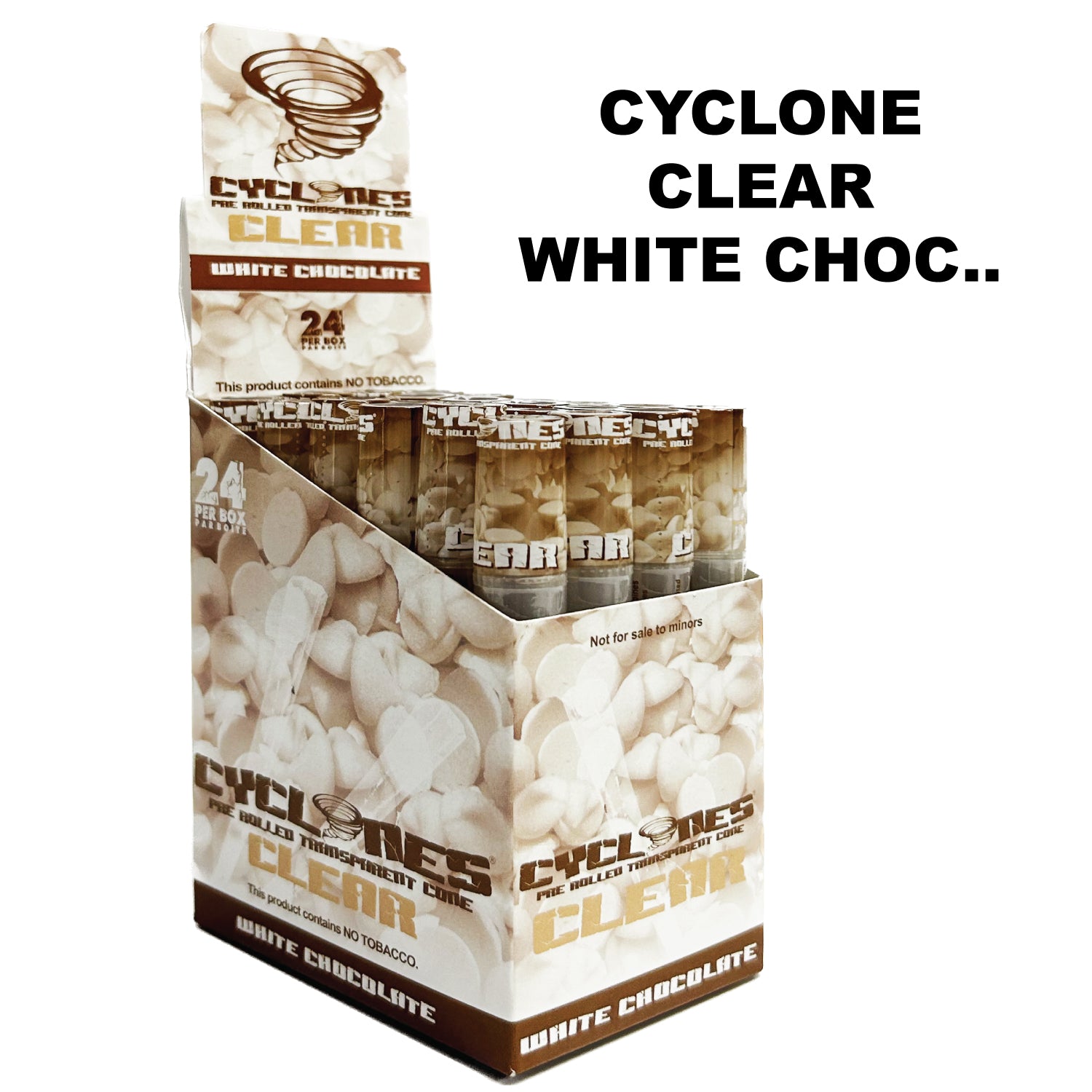 Paper Cyclone CLEAR White Choc.. available from Brown Bear Brisbane