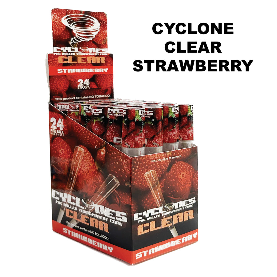 Paper Cyclone CLEAR Strawberry available from Brown Bear Brisbane