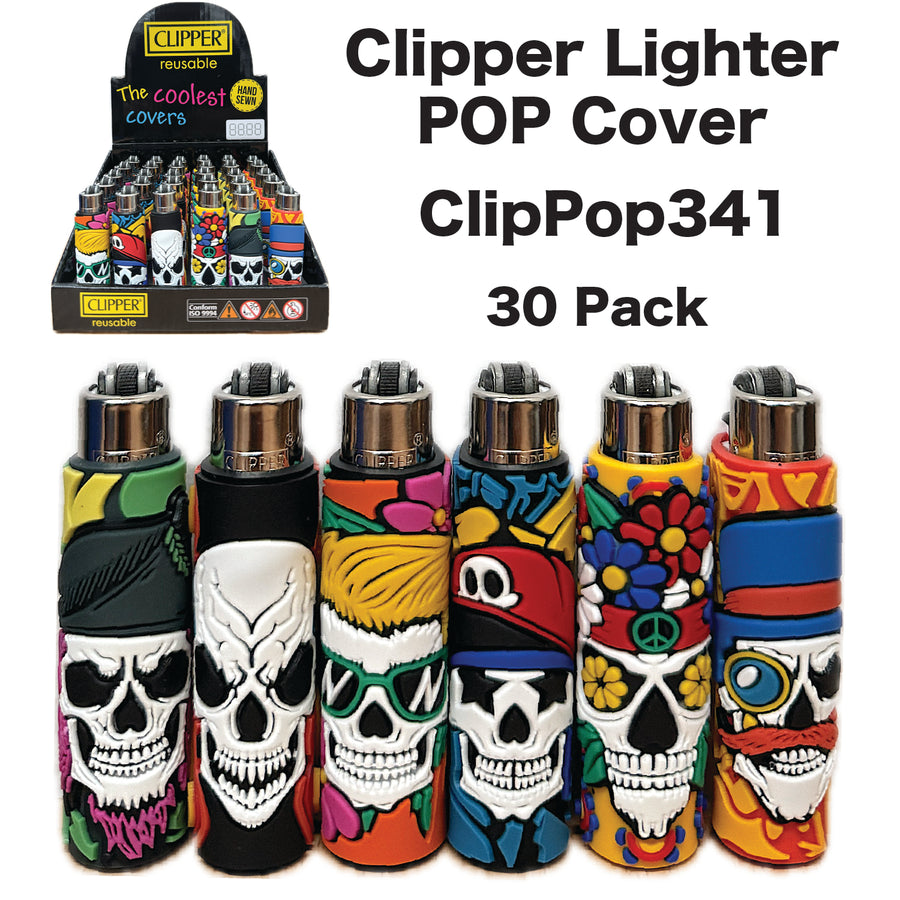 Lighter – CLIPPER POP Skulls Mix available from Brown Bear Brisbane