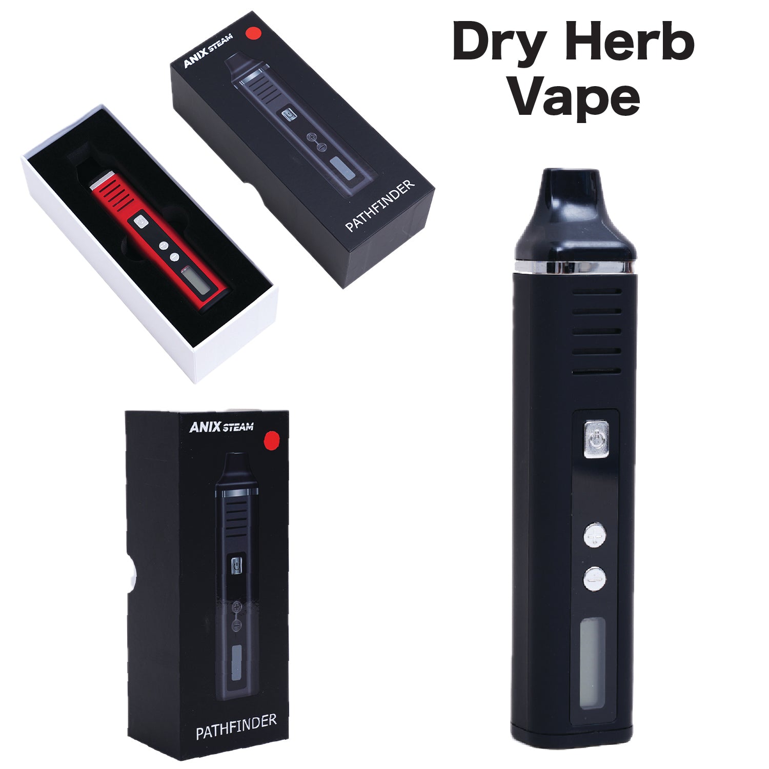 Dry Herb Vaporiser DH1-Black — product view 2 | Brown Bear Brisbane