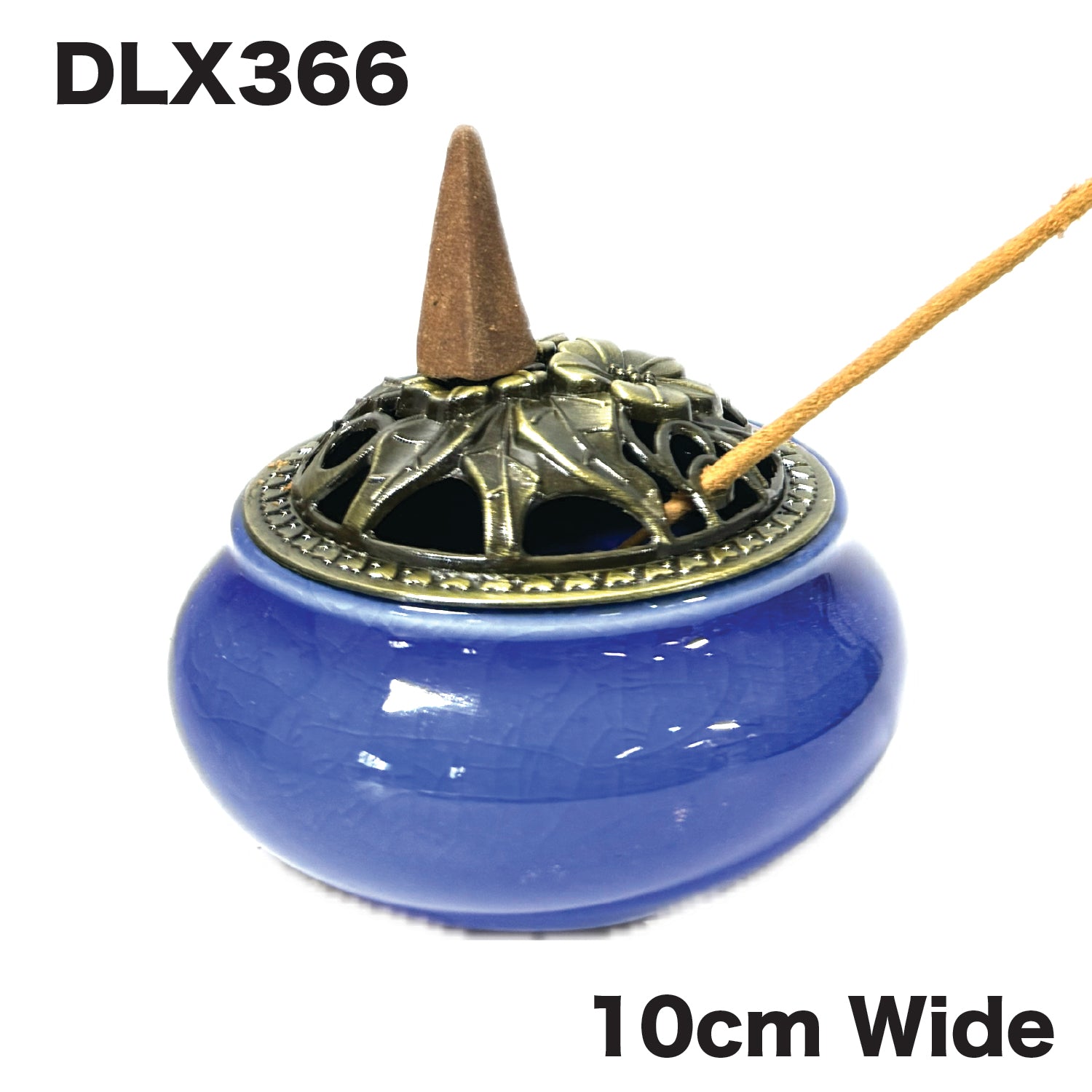 Incense Burner DLX366 Mix 4 Colour — product view 2 | Brown Bear Brisbane