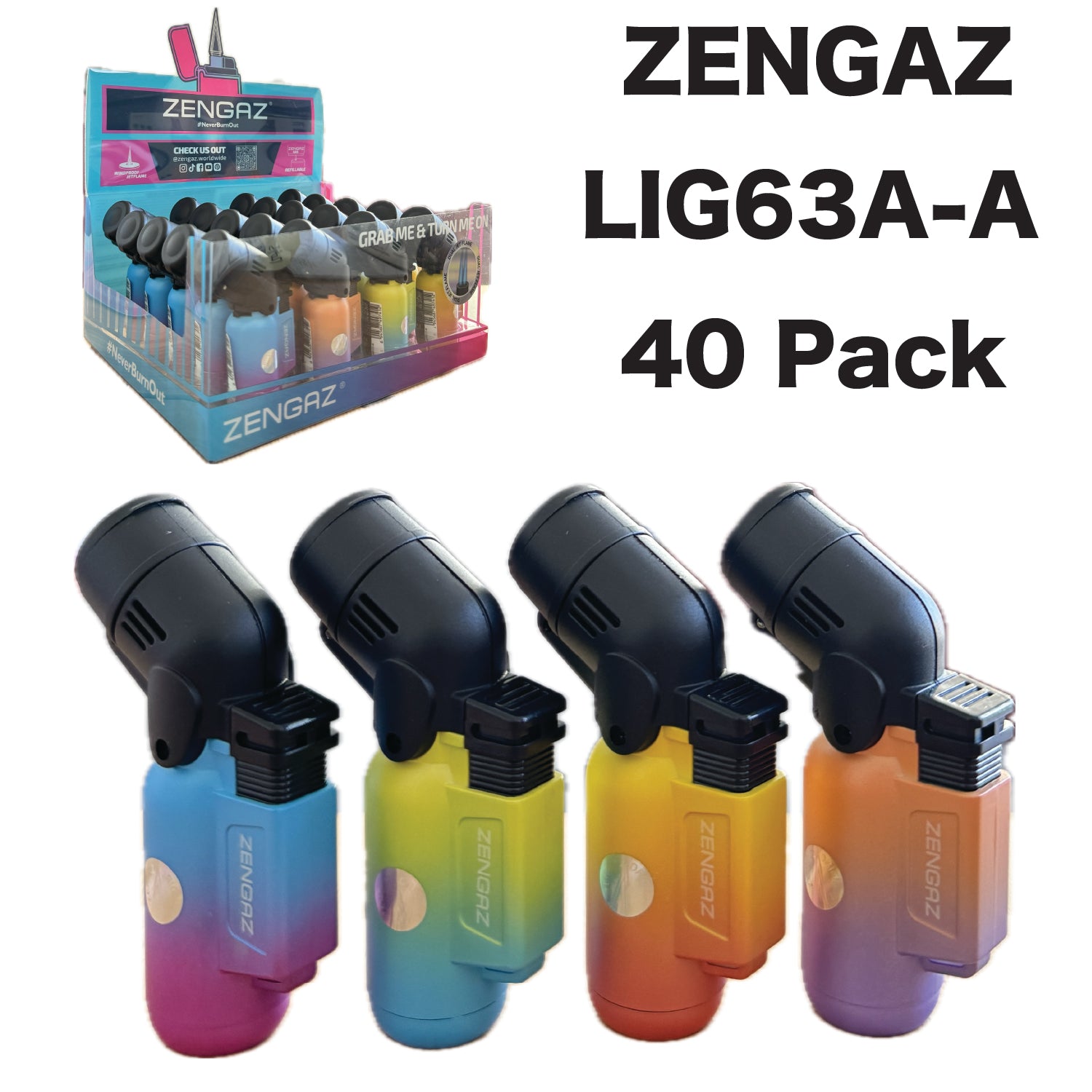 Lighter LIG63A-A With Print Twin Jet available from Brown Bear Brisbane