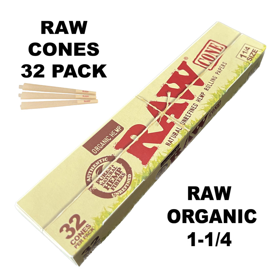 Raw Organic Cones 1-1/4 available from Brown Bear Brisbane