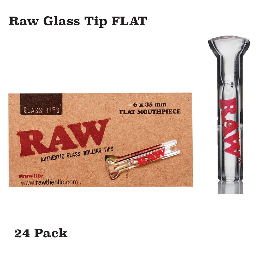 Raw Glass Tips Flat Mouthpiece available from Brown Bear Brisbane
