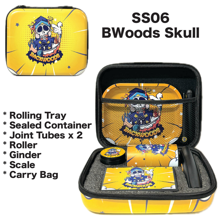 Gift Set SS06 BWood Skull 7 Piece available from Brown Bear Brisbane