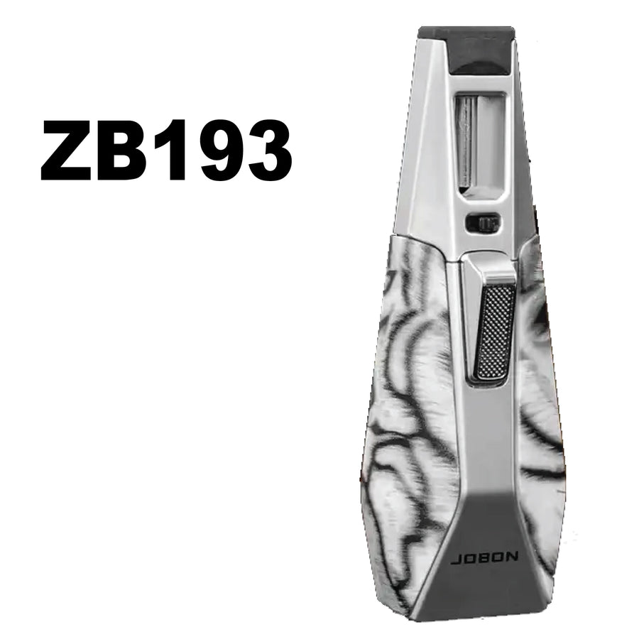 JOBON Jet Flame Lighter – Grey (Model ZB193-GRY) available from Brown Bear Brisbane