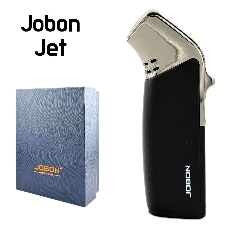 JOBON Jet Flame Lighter – Black (Model ZB195) available from Brown Bear Brisbane
