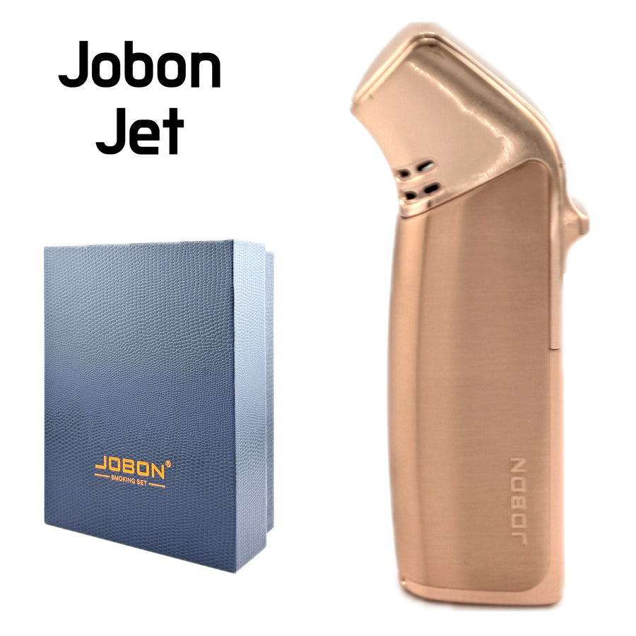 JOBON Jet Flame Lighter – Gold (Model ZB195) available from Brown Bear Brisbane