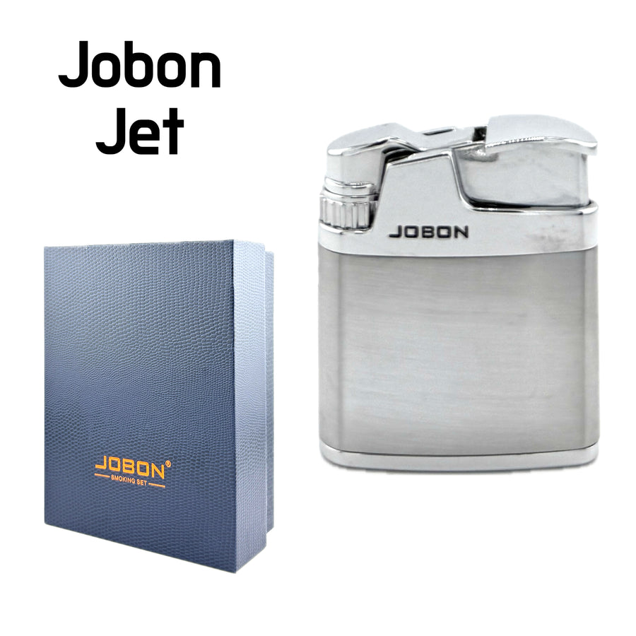 JOBON Jet Flame Lighter – Silver (Model ZB318C) available from Brown Bear Brisbane