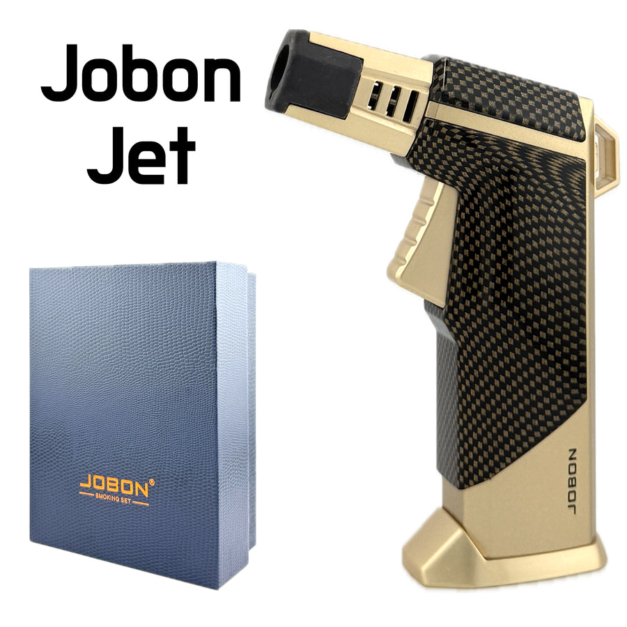 JOBON Jet Flame Lighter – Gold (Model ZB326) available from Brown Bear Brisbane