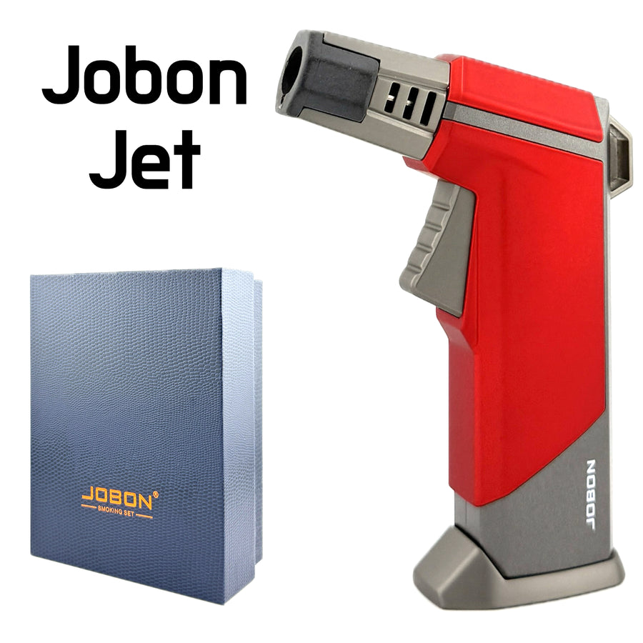 JOBON Jet Flame Lighter – Red (Model ZB326) available from Brown Bear Brisbane