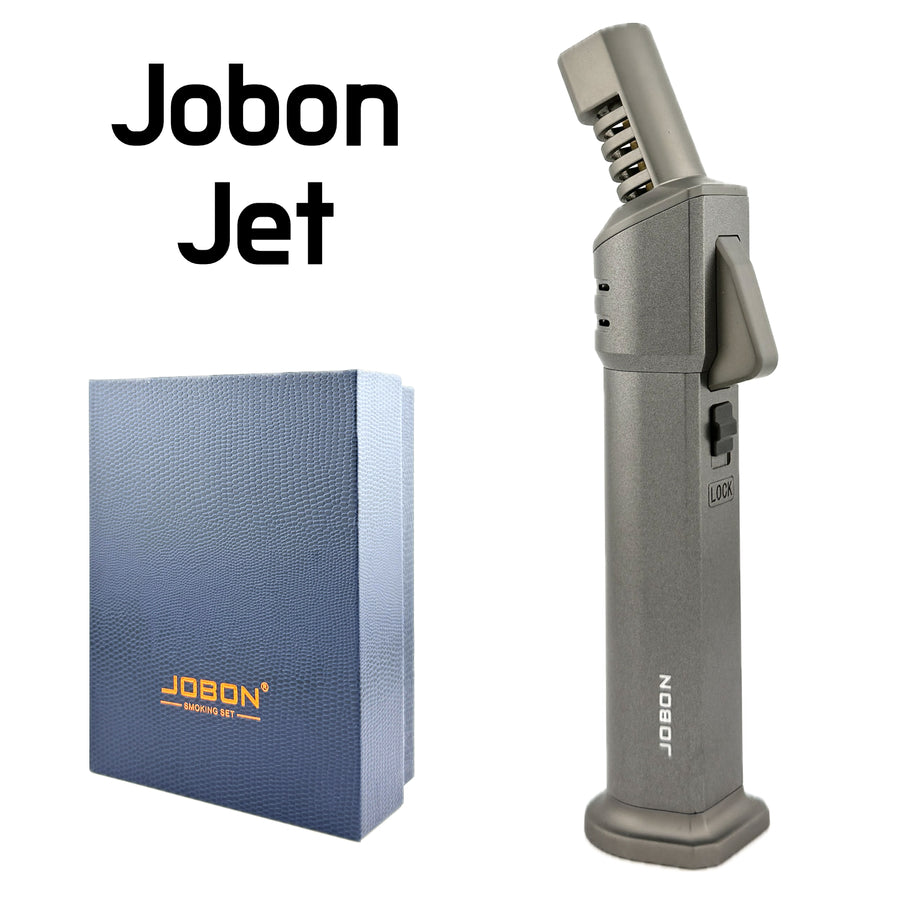 JOBON Jet Flame Lighter – Gray (Model ZB327-GRY) available from Brown Bear Brisbane