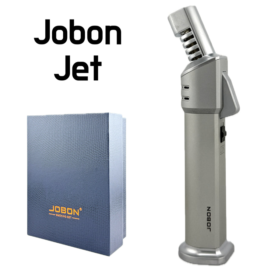 JOBON Jet Flame Lighter – Silver (Model ZB327) available from Brown Bear Brisbane