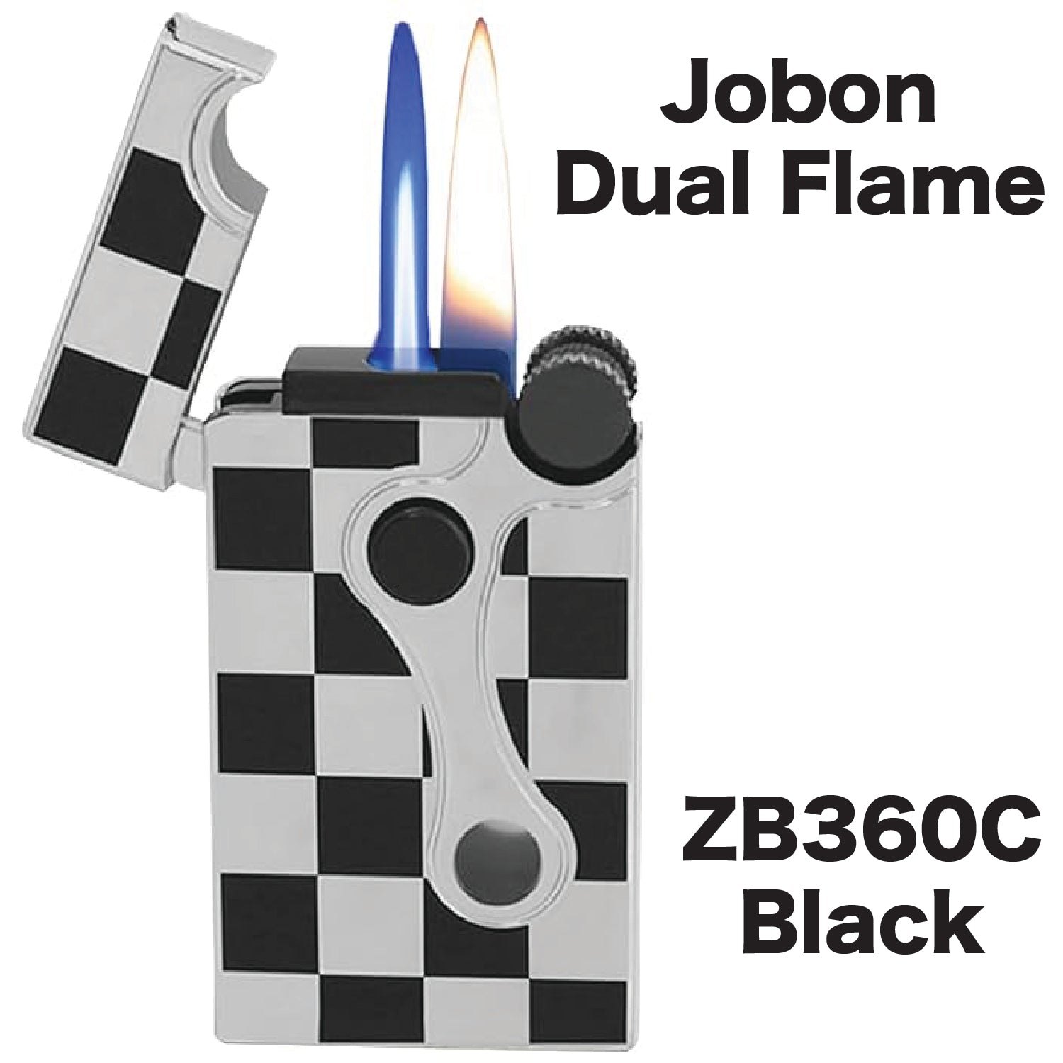 Jobon ZB360C Black/Sliver Dual Flame (T) available from Brown Bear Brisbane