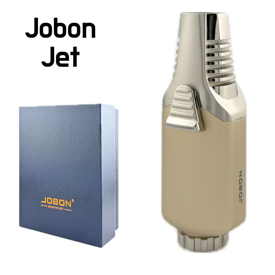 JOBON Jet Flame Lighter – Gold (Model ZB507) available from Brown Bear Brisbane