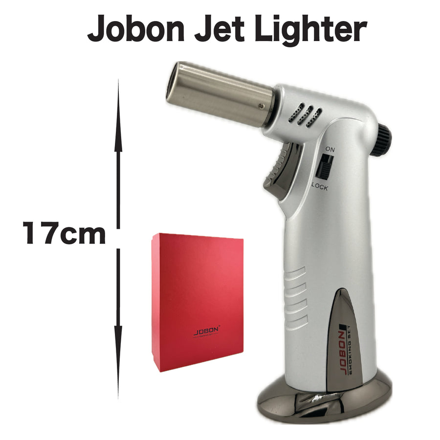 Jobon ZB580 Silver Large Jet Flame — product view 2 | Brown Bear Brisbane
