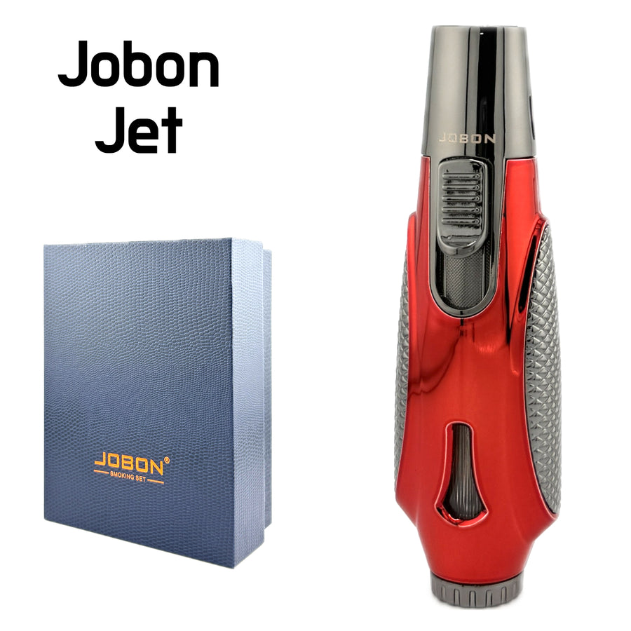 JOBON Jet Flame Lighter – Red (Model ZB585) available from Brown Bear Brisbane