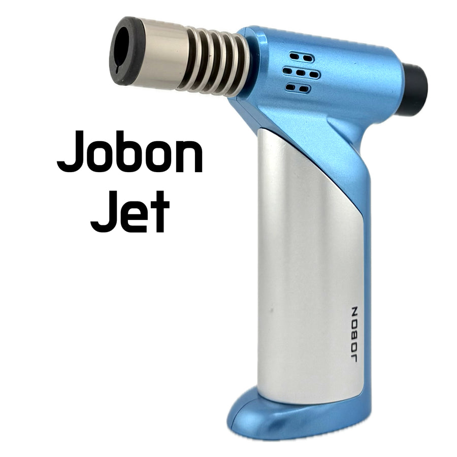 JOBON Jet Flame Lighter – Blue (Model ZB669) available from Brown Bear Brisbane