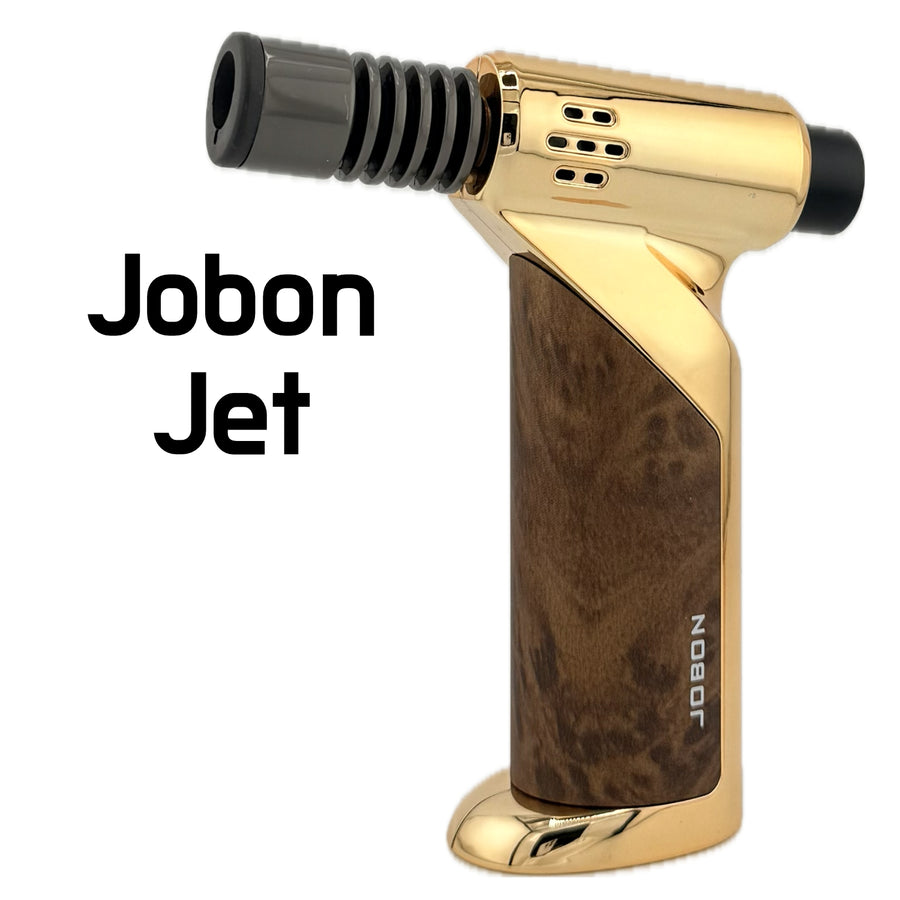 JOBON Jet Flame Lighter – Gold (Model ZB669) available from Brown Bear Brisbane
