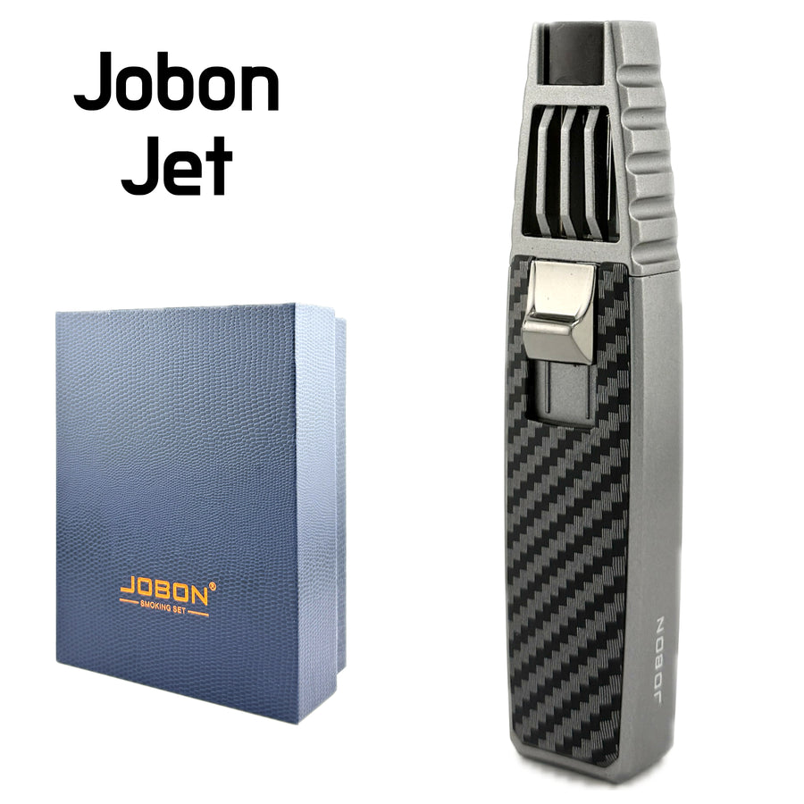 Jobon ZB700-BKCF Black Carbon Jet Lighter available from Brown Bear Brisbane