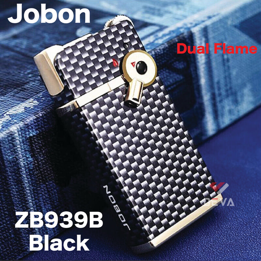 Jobon ZB939B Black Patterns Dual Flame available from Brown Bear Brisbane