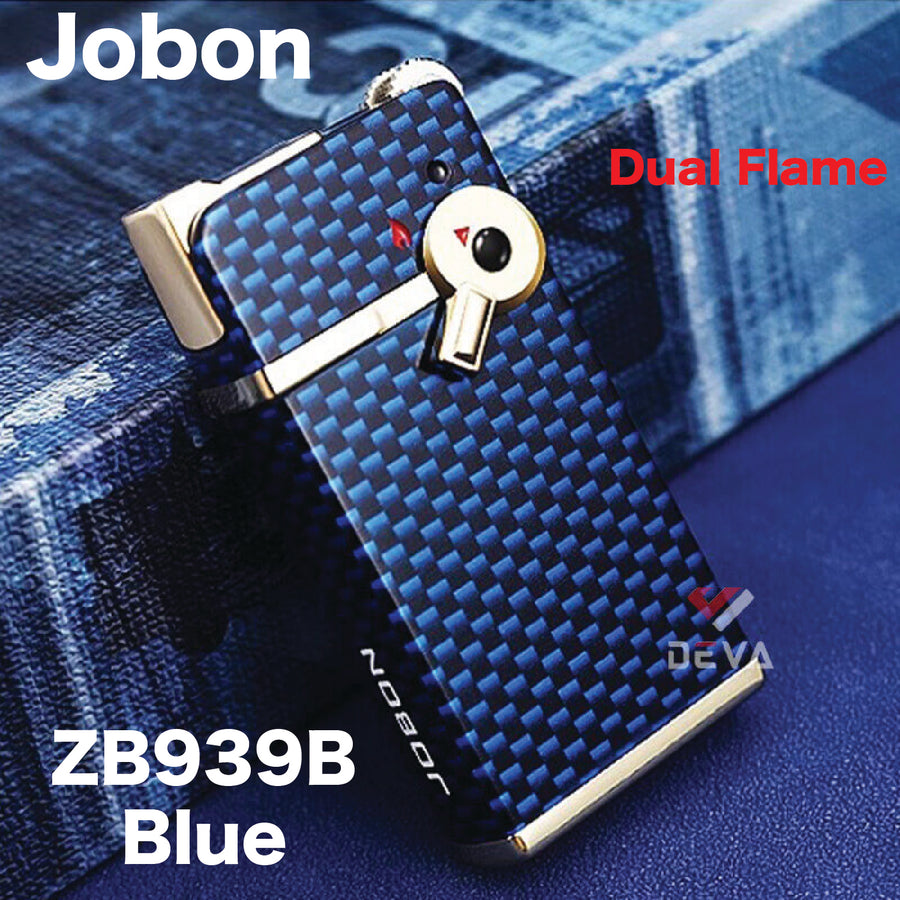 Jobon ZB939B Blue Patterns Dual Flame available from Brown Bear Brisbane