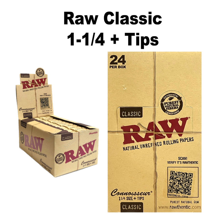 Raw Classic 1 1/4 + Tips available from Brown Bear Brisbane