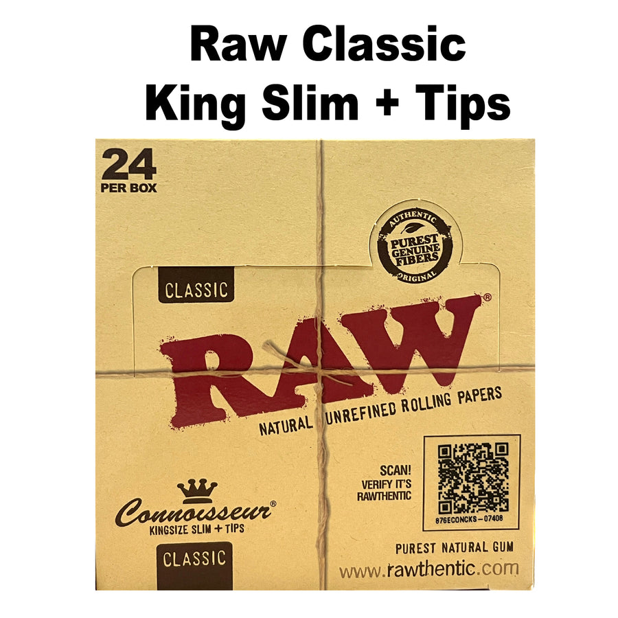 Raw Classic King + Tips available from Brown Bear Brisbane