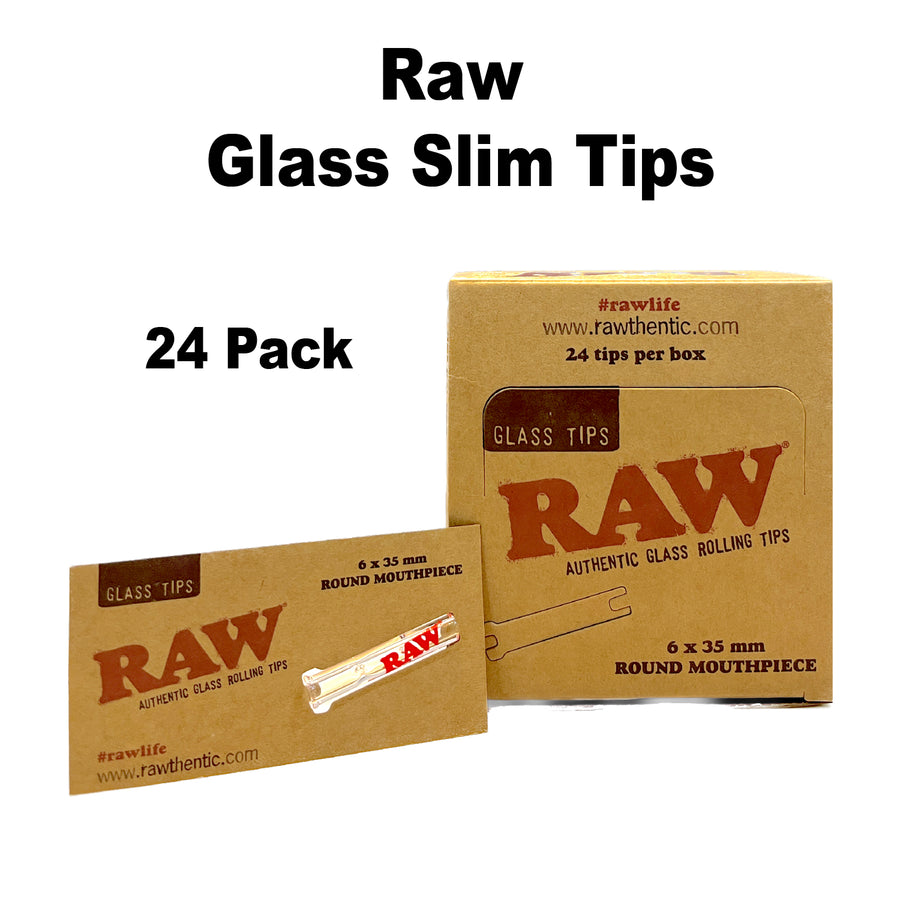 Raw Glass Tips Round Mouthpiece available from Brown Bear Brisbane