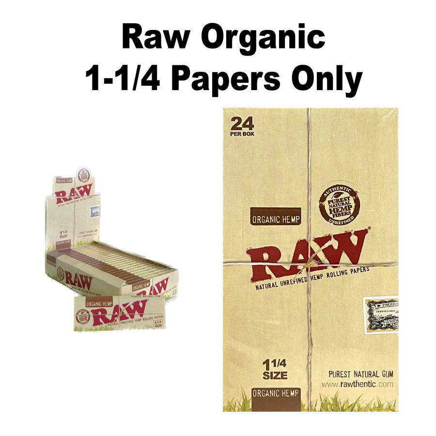 Raw Organic 1 1/4 Paper Only available from Brown Bear Brisbane