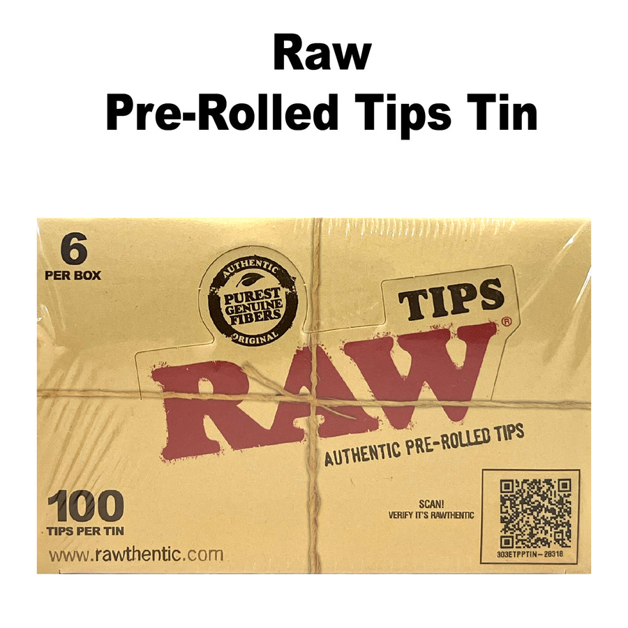 Raw Tips Tin 100pcs/Tin available from Brown Bear Brisbane