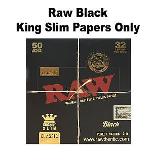 Raw Black King Slim available from Brown Bear Brisbane