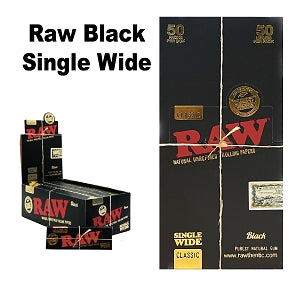 Raw Black Single Wide available from Brown Bear Brisbane