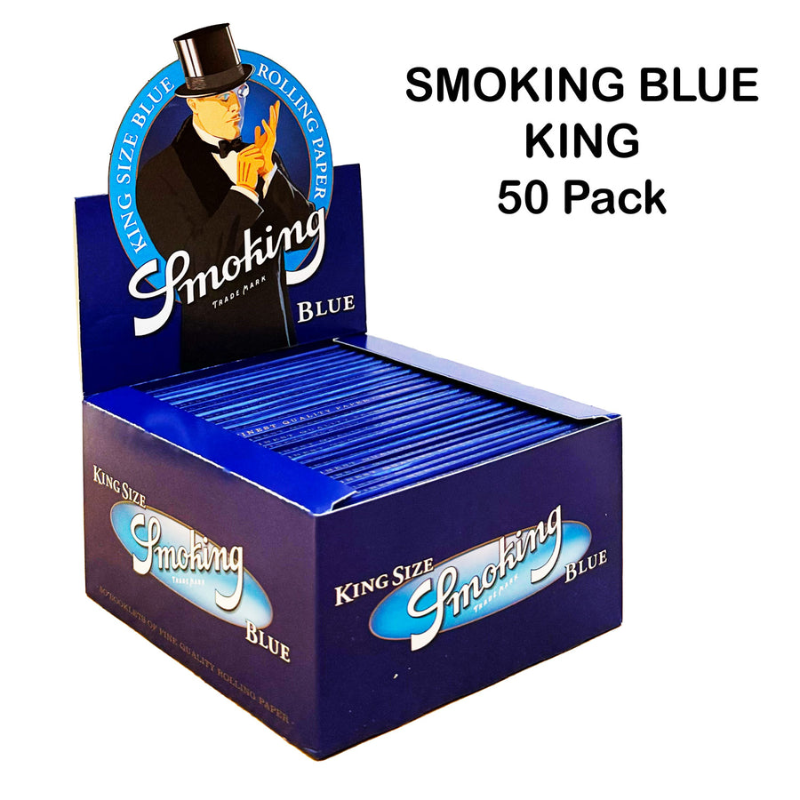 PAPERS Smoking Blue KING 50 Pcs. available from Brown Bear Brisbane