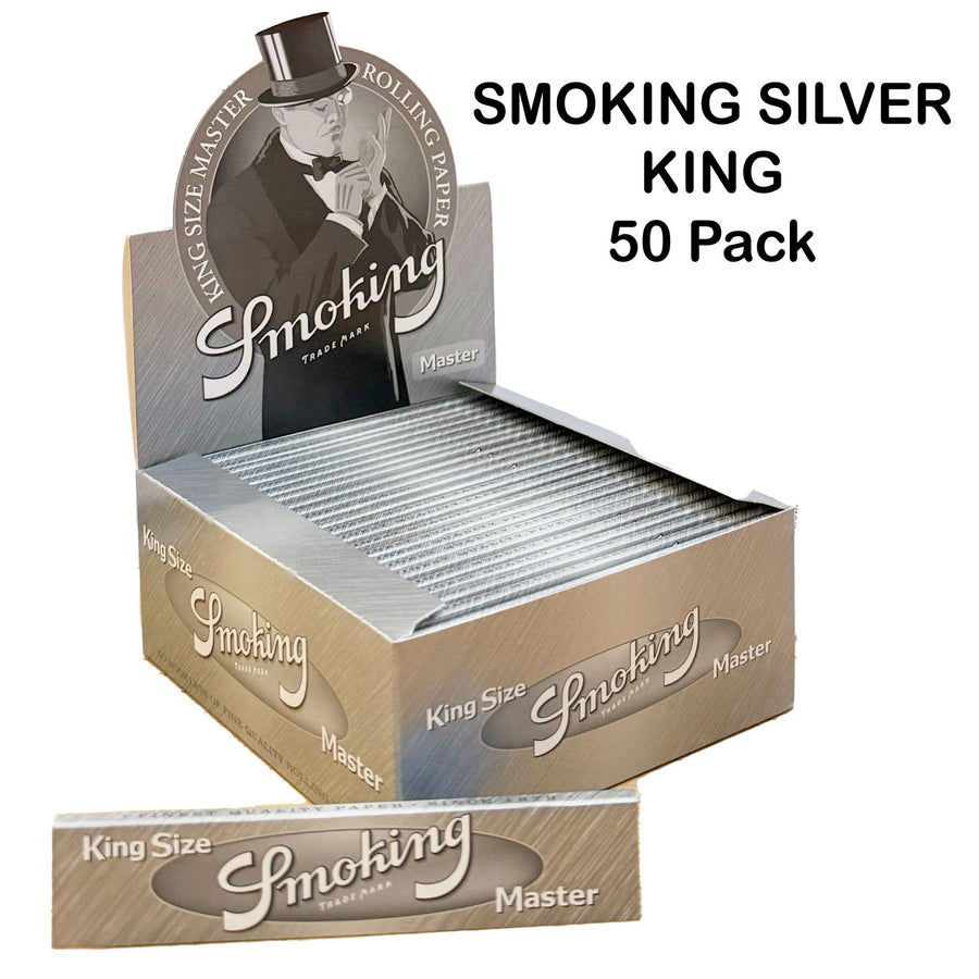 PAPERS Smoking Silver King 50Pcs — product view 2 | Brown Bear Brisbane