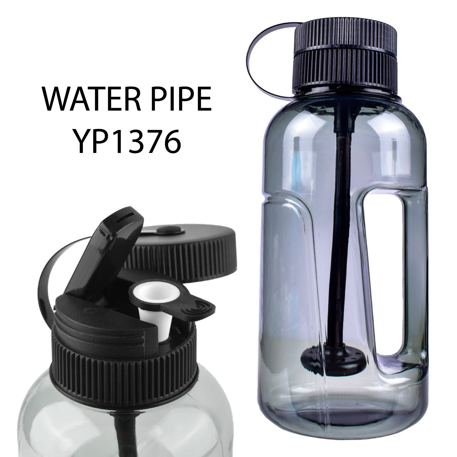 Water Pipe BLUE Large Bottle 25cm — product view 2 | Brown Bear Brisbane