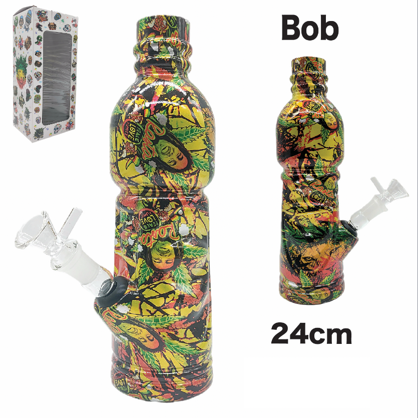 Water Pipe Bob Marley 24cm available from Brown Bear Brisbane