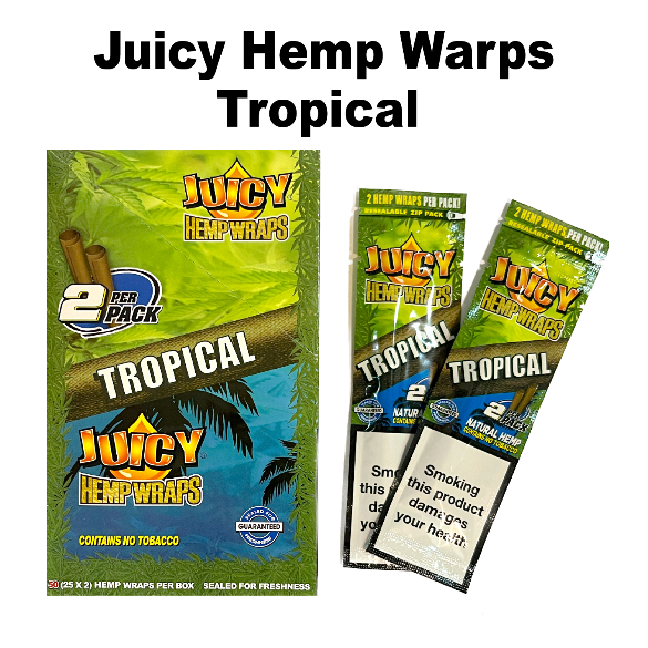 Paper Juicy Hemp Tropical Wraps available from Brown Bear Brisbane