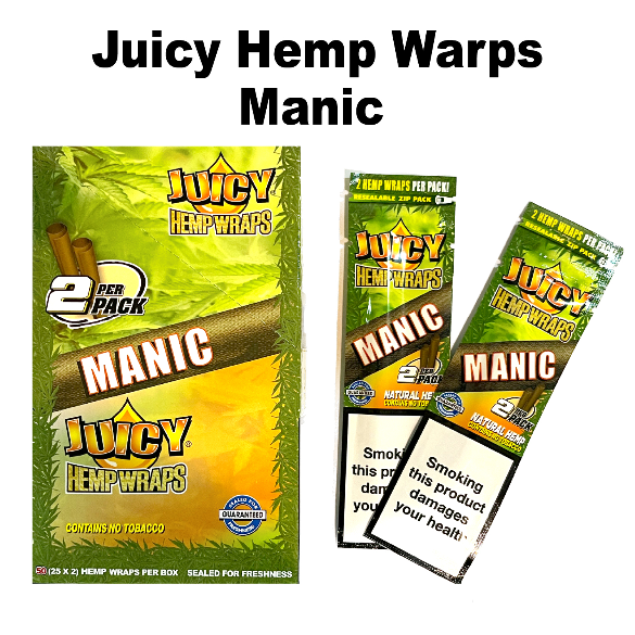 Paper Juicy Hemp Manic Wraps available from Brown Bear Brisbane