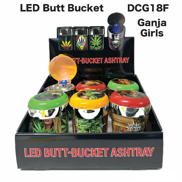 Ashtray DCG18F-Girls Led Butt Bucket available from Brown Bear Brisbane