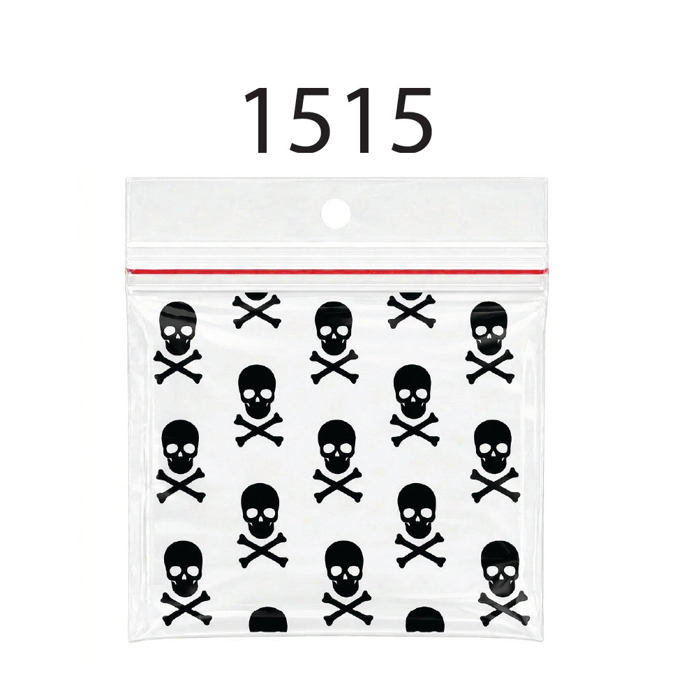 Ziplock Apple Bag 1515 Skull available from Brown Bear Brisbane