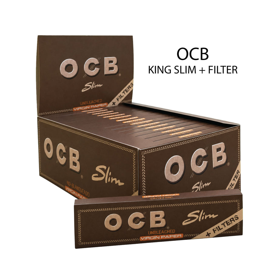 Paper OCB Brown Slim + Filter - TT available from Brown Bear Brisbane