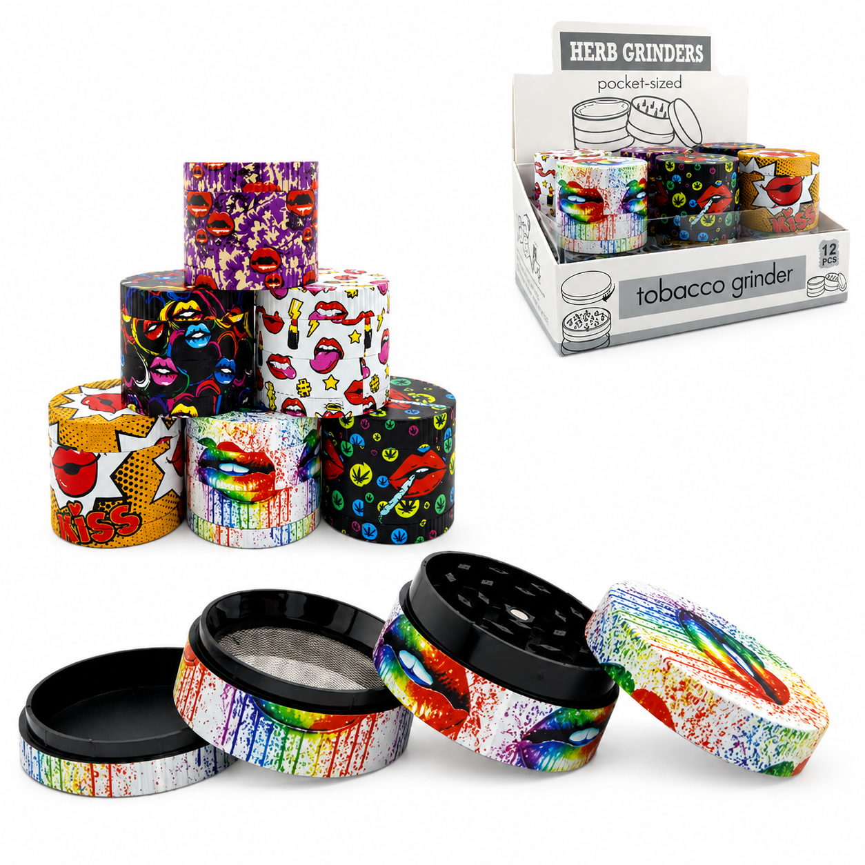 Grinder Plastic 52mm 4 Layers available from Brown Bear Brisbane