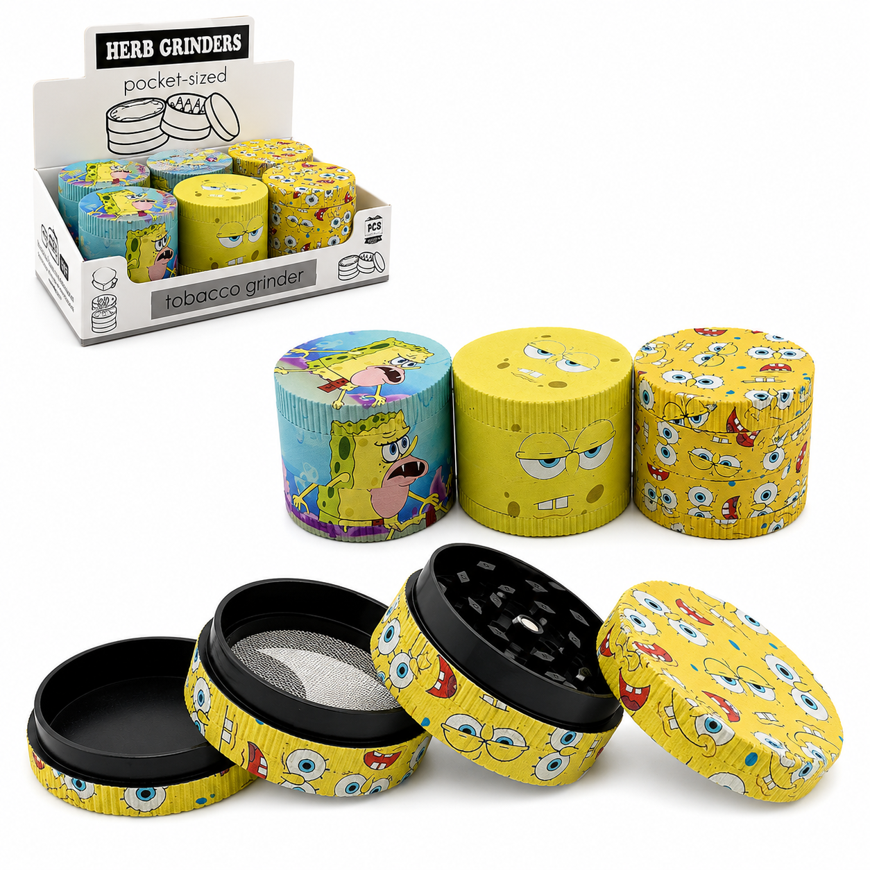 Grinder Plastic 60mm 4 Layers available from Brown Bear Brisbane