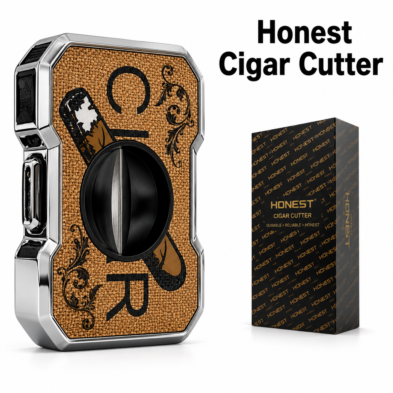 Cigar Cutter Honest Brown Premium available from Brown Bear Brisbane