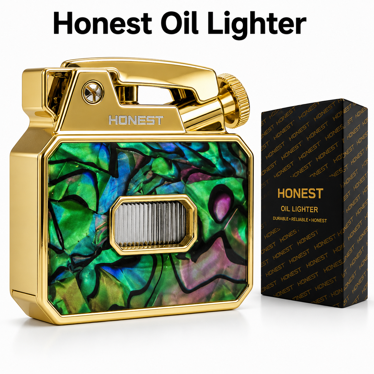 Lighter Honest Green Stone Oil Lighter available from Brown Bear Brisbane
